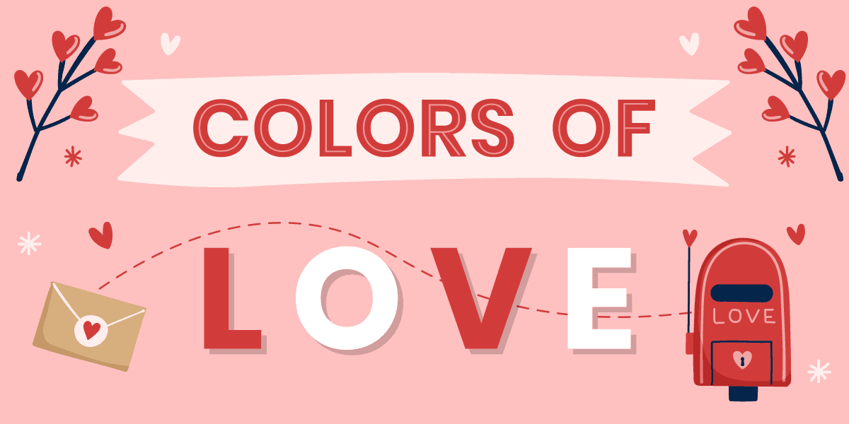 Graphic that says "Colors of Love"