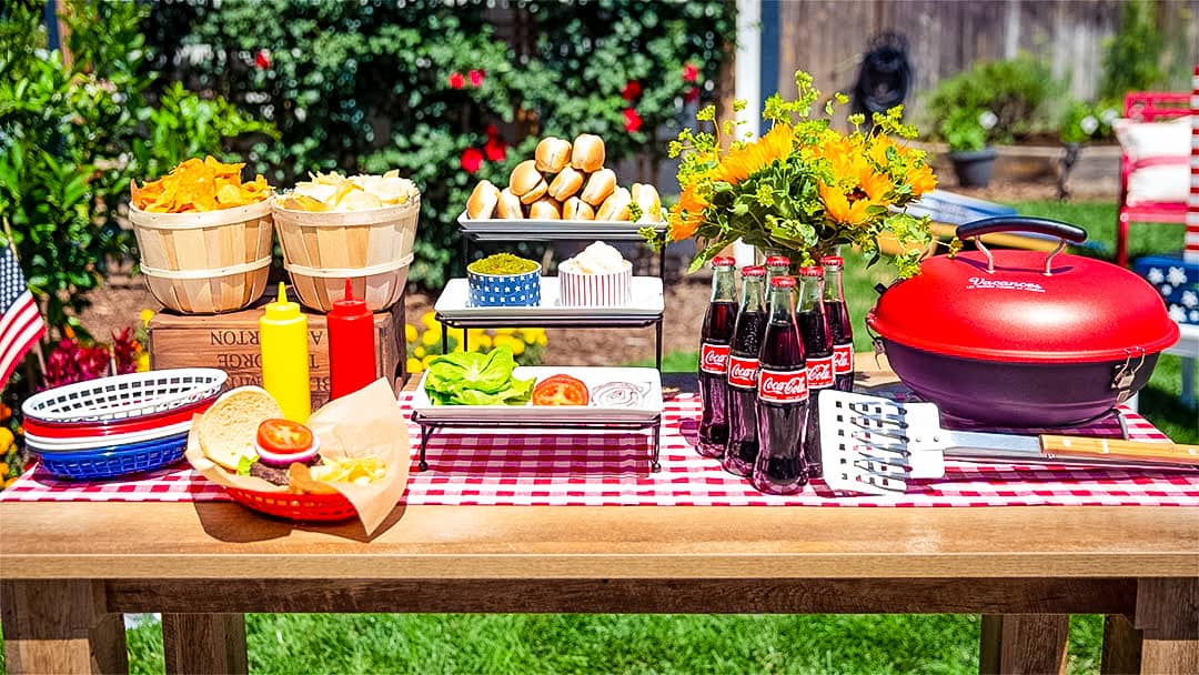 BBQ platter setting