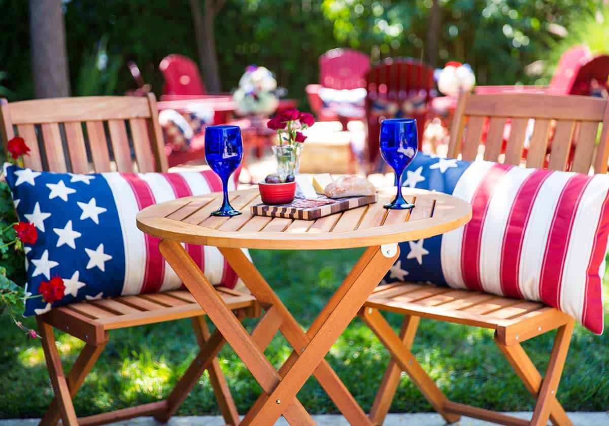 Bistro Set with Charcuterie Platter