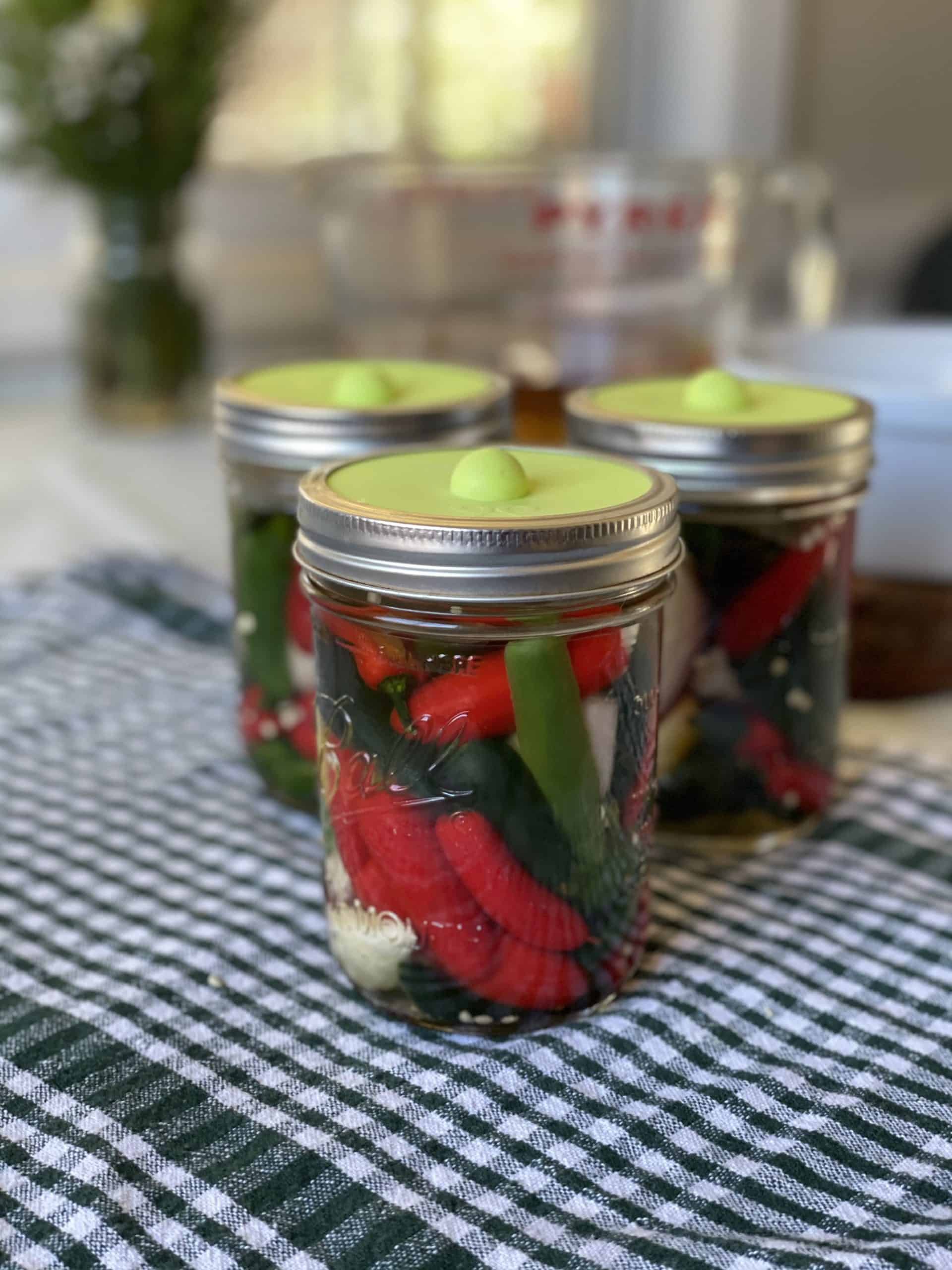 Home-pickled peppers