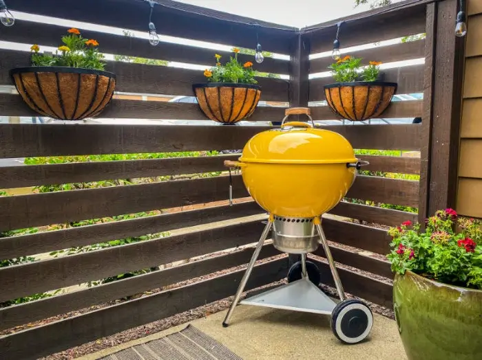 An outdoor grill for the patio