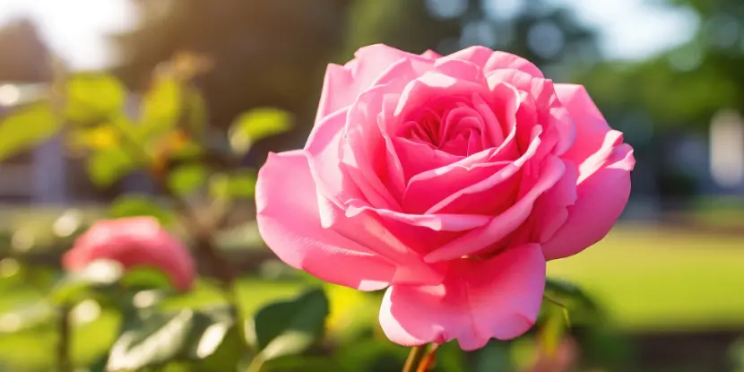 Closeup of a Hybrid Tea Rose bloom