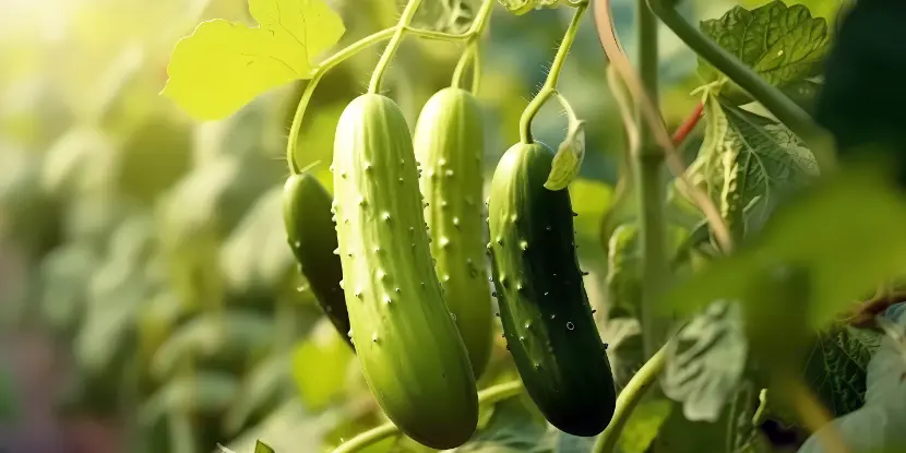 Cucumbers ready for harvest