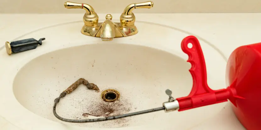 A plumbing snake for drains