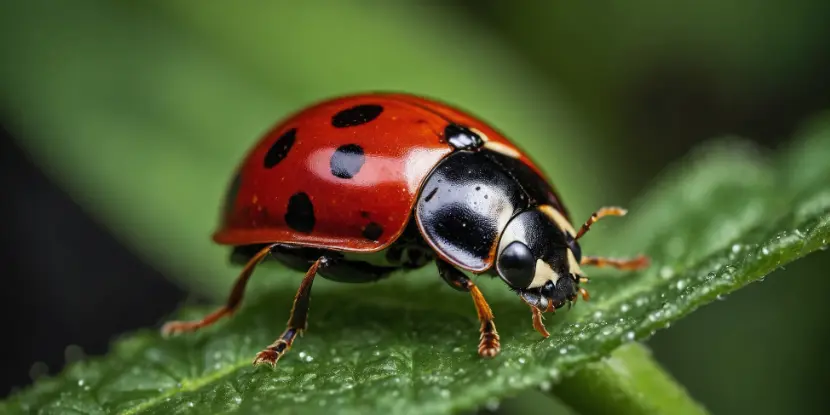 Ladybug on a leaf