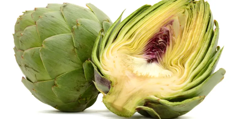 Sliced artichoke bud