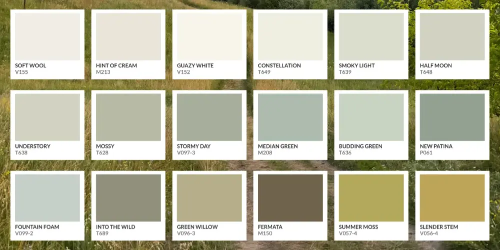 Valspar Paint color chart