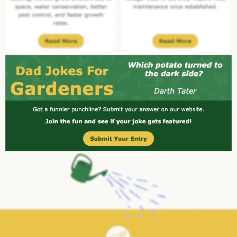 Dad Jokes For Gardeners