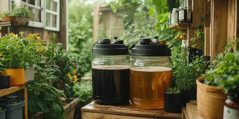 Compost tea ready to be use