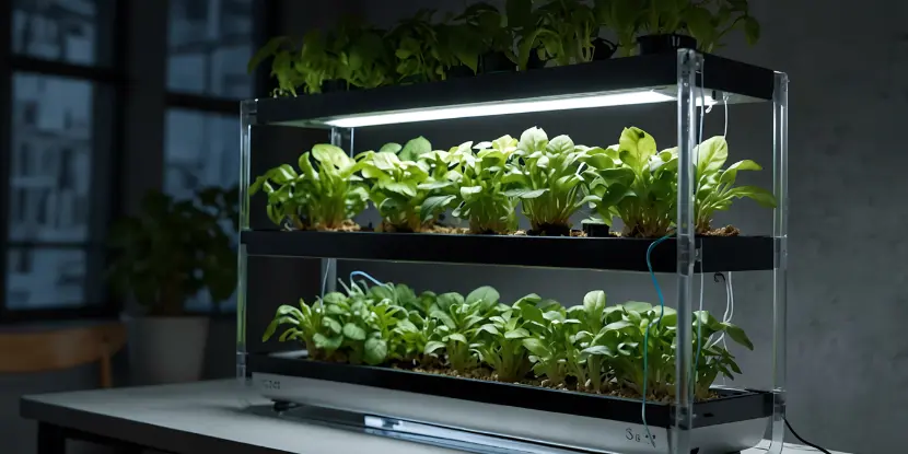 Indoor hydroponic system for vegetables