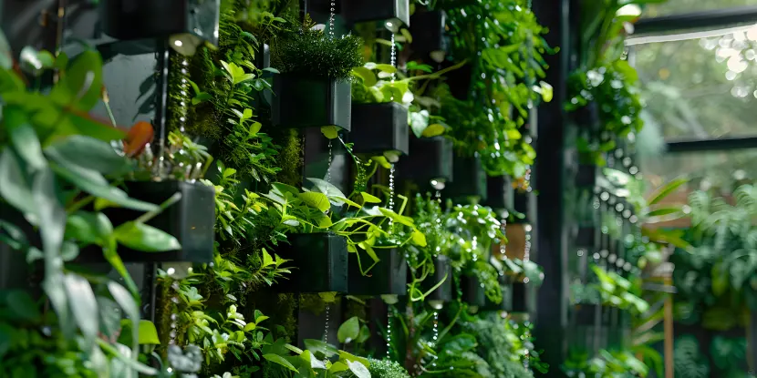 A space-saving vertical garden