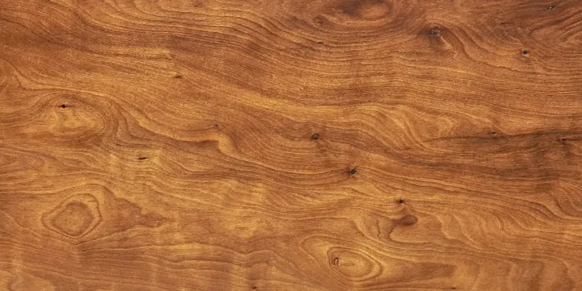 Stained natural wood