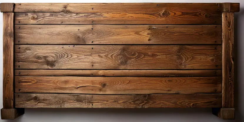 Reclaimed wood headboard