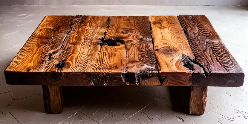 Reclaimed wood coffee table