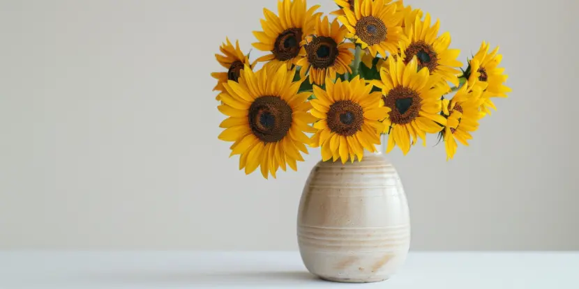 A bouquet of sunflowers