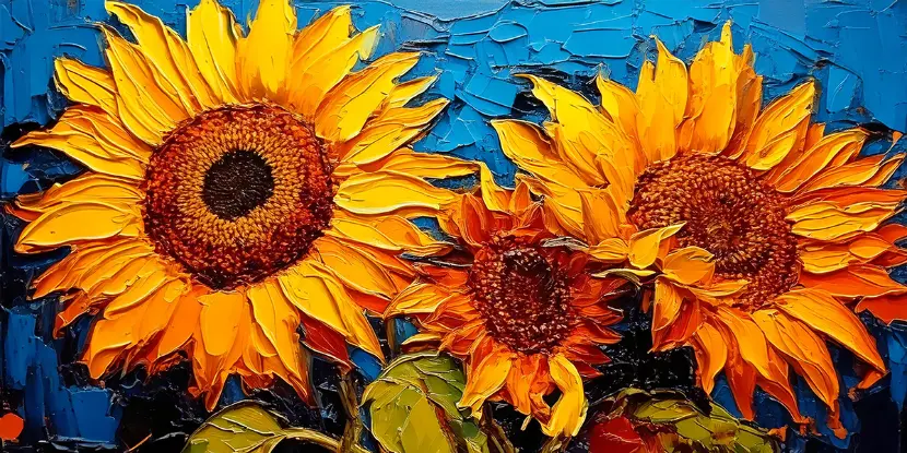 Sunflower painting