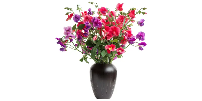 Sweet peas in a floral arrangement