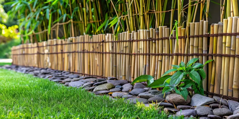 Bamboo borders bring a zen-like vibe to your garden