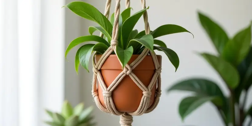 Macramé plant holder