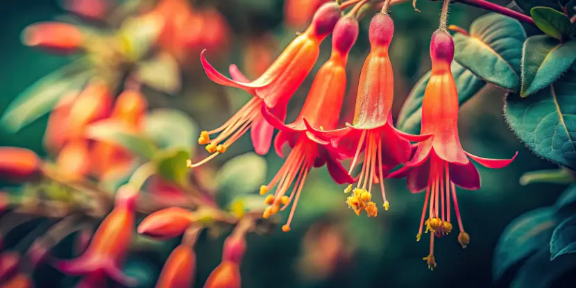 California fuchsia flowers