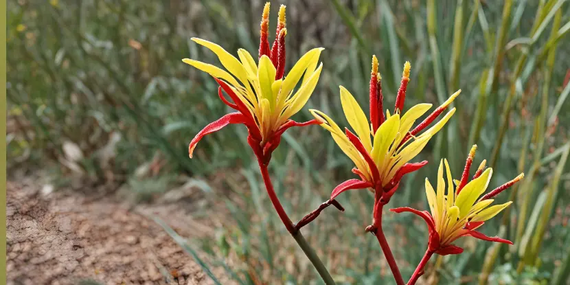 Kangaroo paw flowers