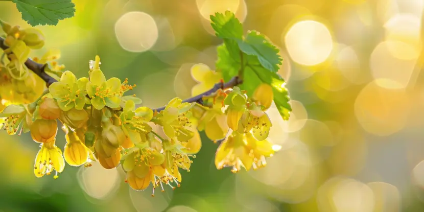 Golden Currant flowers