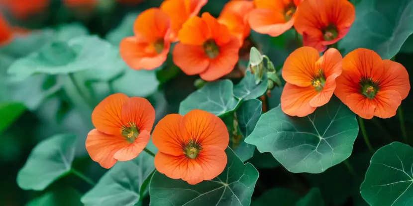 Nasturtium flowers