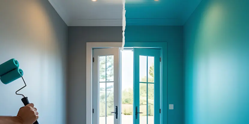 Matching vs. contrasting ceiling paint: a comparison