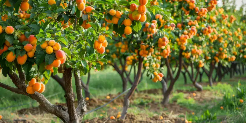 Apricot trees