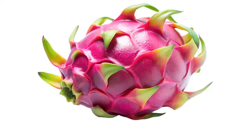 Close-up of a ripe dragon fruit