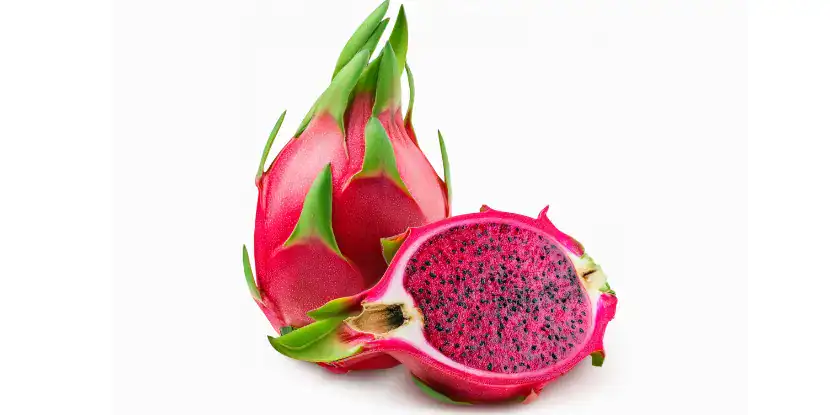 Dragon fruit with red flesh
