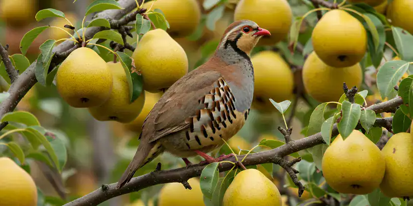 A partridge in a pear tree