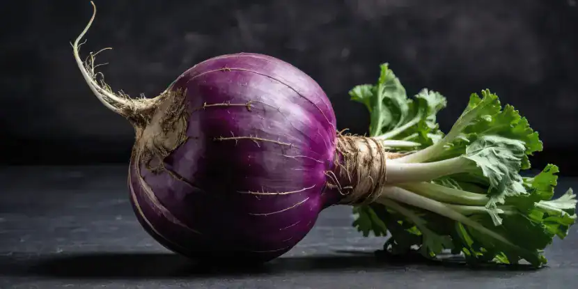 A purple turnip