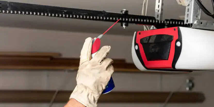 A man applies WD-40