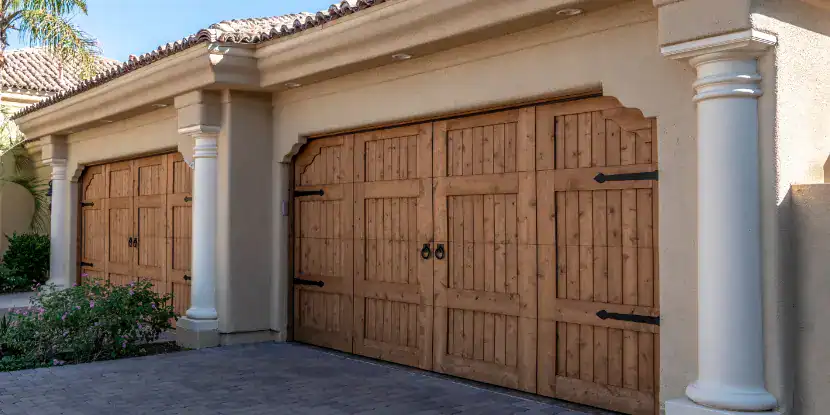 Swing out garage doors