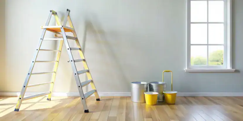 A painting stepladder