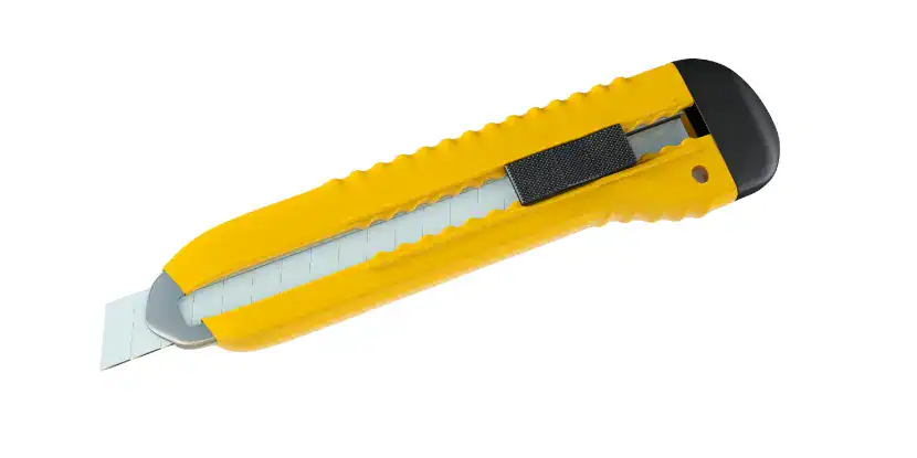 A yellow razor cutter