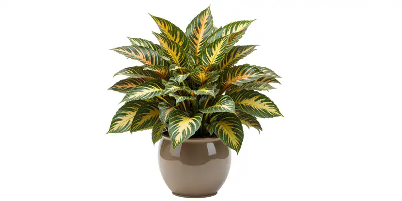 Potted Calthea plant