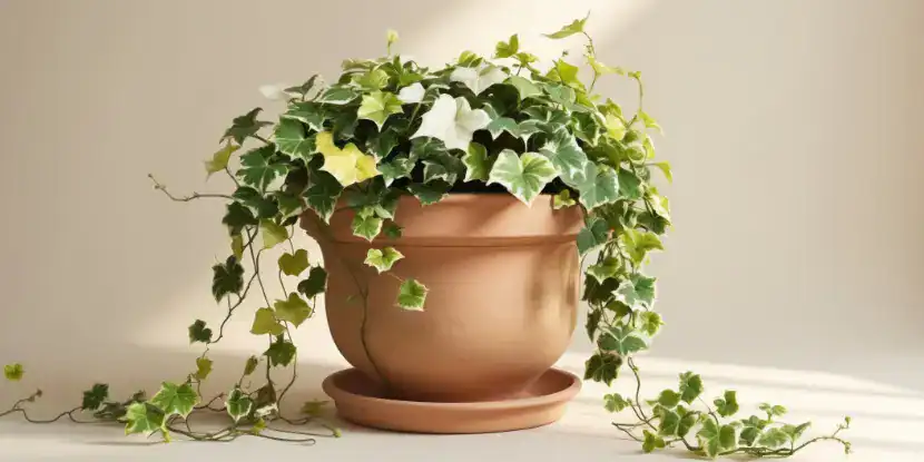 Potted English ivy plant