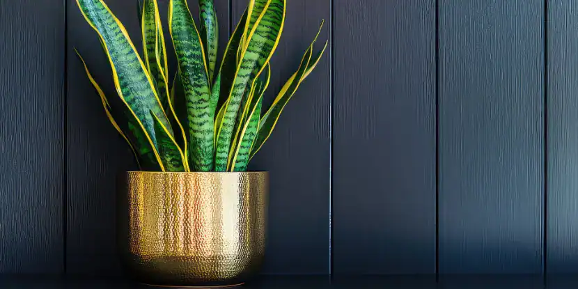 Potted snake plant