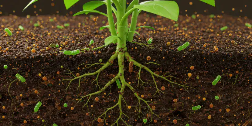 The microscopic world beneath plant roots