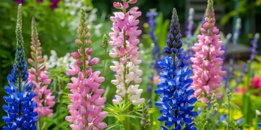 Larkspur flowers