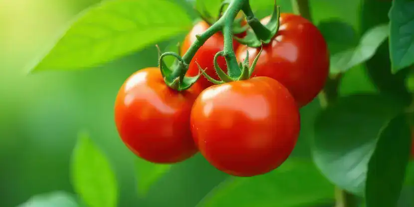 Cherry tomatoes ripening in the garden