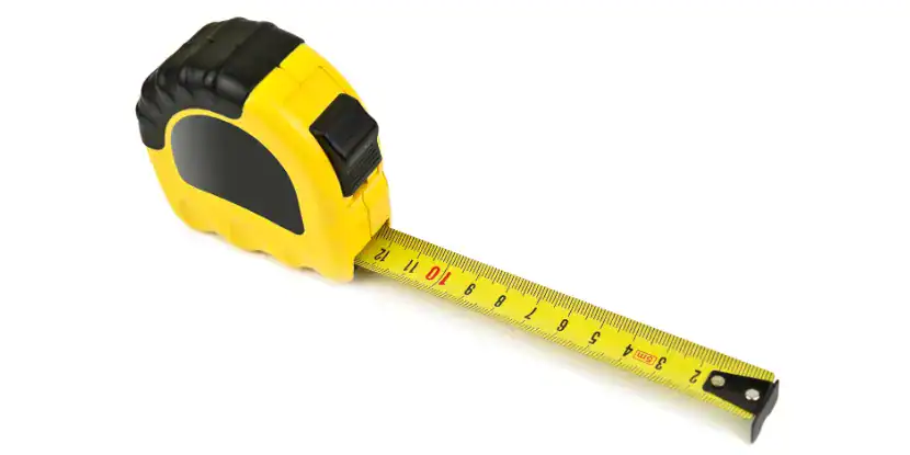 A tape measure