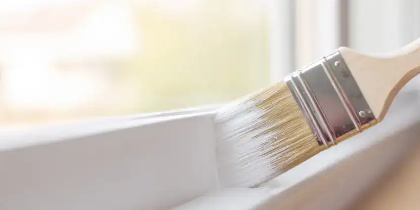 Painting a window frame