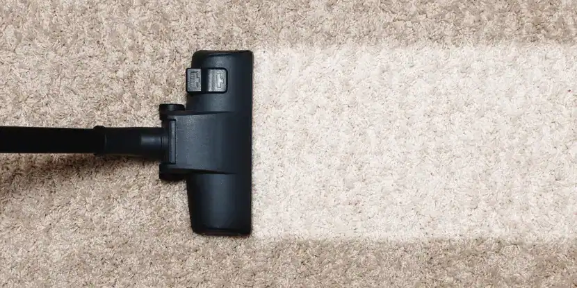 Before and after carpet cleaning