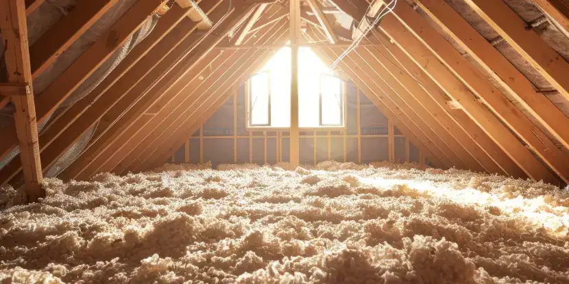 A well-insulated attic