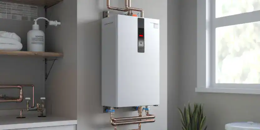 A tankless water heater