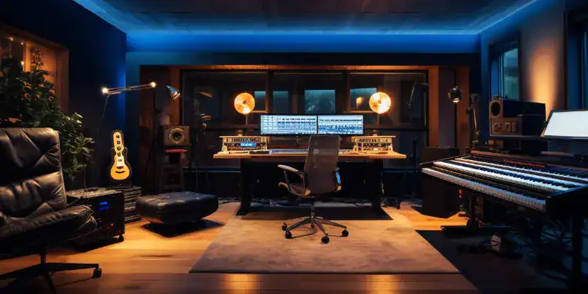 A home recording studio