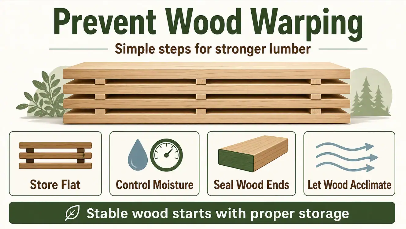 How to Prevent Wood Warping, Cracking, and Splitting